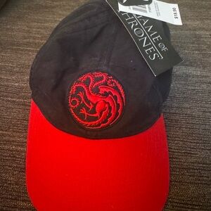 Game of Thrones Black and Red Cap